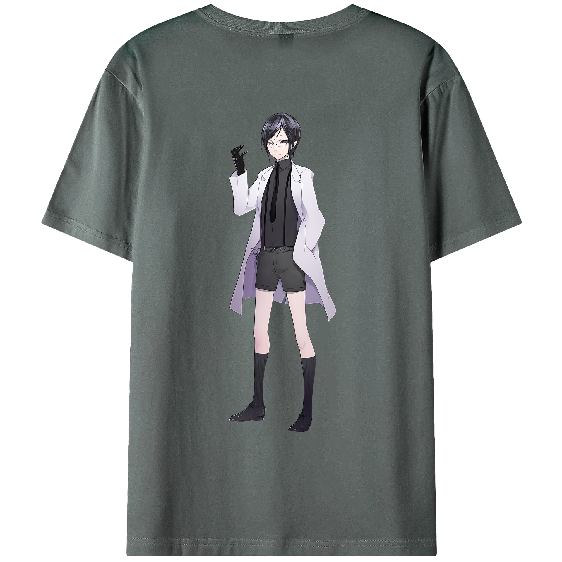 （画像用） 刀剣乱舞 Touken Ranbu 綿100％ メンズ半袖Tシャツ（バックプリント） 通気性